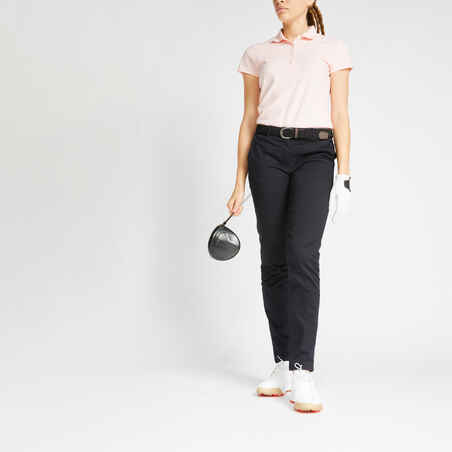 Women's golf trousers MW500 black