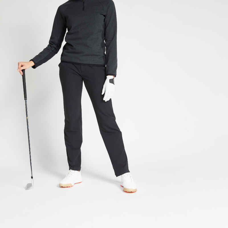 Damen Golfhose warm - CW500 schwarz