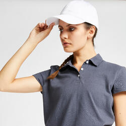 Polo de golf manches courtes femme MW100 gris