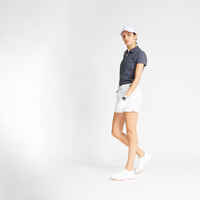 WOMEN'S GOLF SHORT SLEEVE POLO SHIRT - MW100 GREY