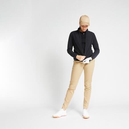 Pantalon de golf femme MW500 beige