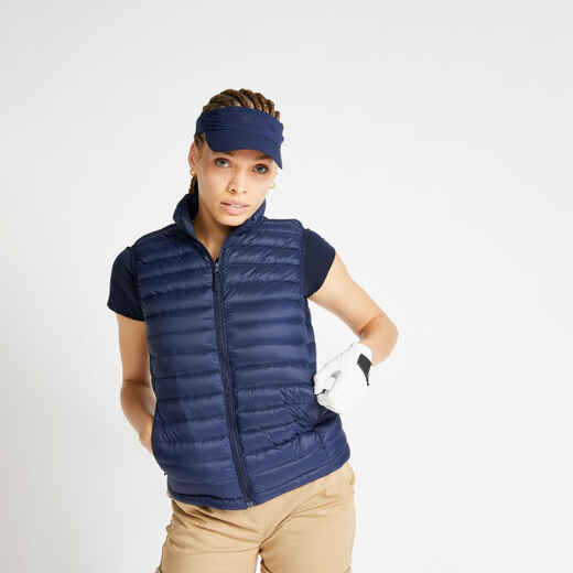 Golf Women's Sleeveless Down Jacket - MW500 Ochre