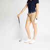 Women's golf shorts MW500 beige