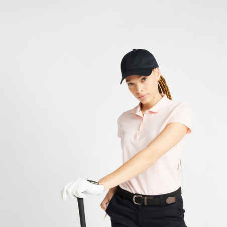 Camisa polo de golf para Mujer - Inesis Mw500 rosado claro