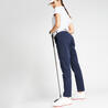 Women's golf trousers MW500 navy blue