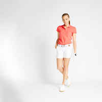 Pantalón corto chino golf Mujer - MW500 blanco