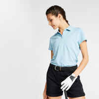 Polo golf 65% algodón Mujer Inesis MW500 azul claro
