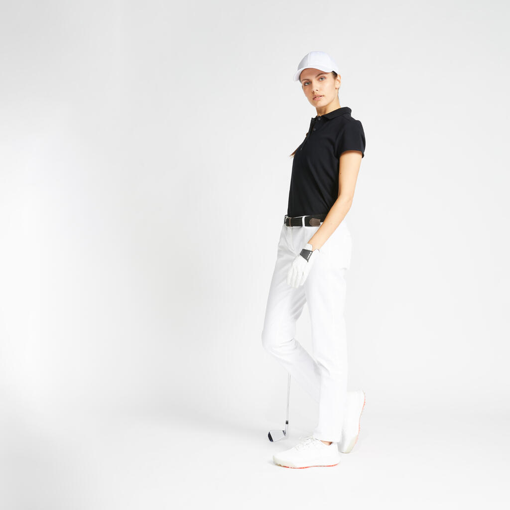 PANTALONE ZA GOLF MW500 ŽENSKE - BELE