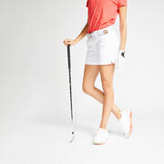 Pantaloncini golf donna 500 bianchi