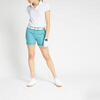 Short de golf femme MW500 bleu gris