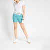 Women's golf chino shorts - MW500 blue grey