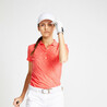 Women Golf Polo T-Shirt MW500 Strawberry