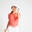 Polo de golf manches courtes femme MW500 rose fraise