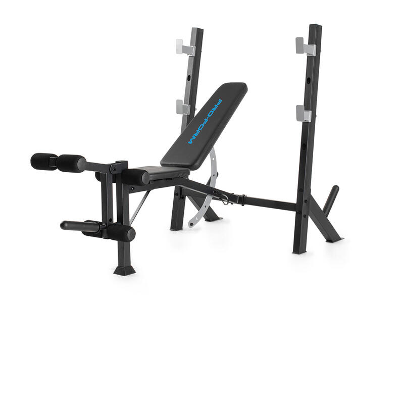 Banco musculación pesas abdominales olímpico Proform System XT gimnasio plegabl