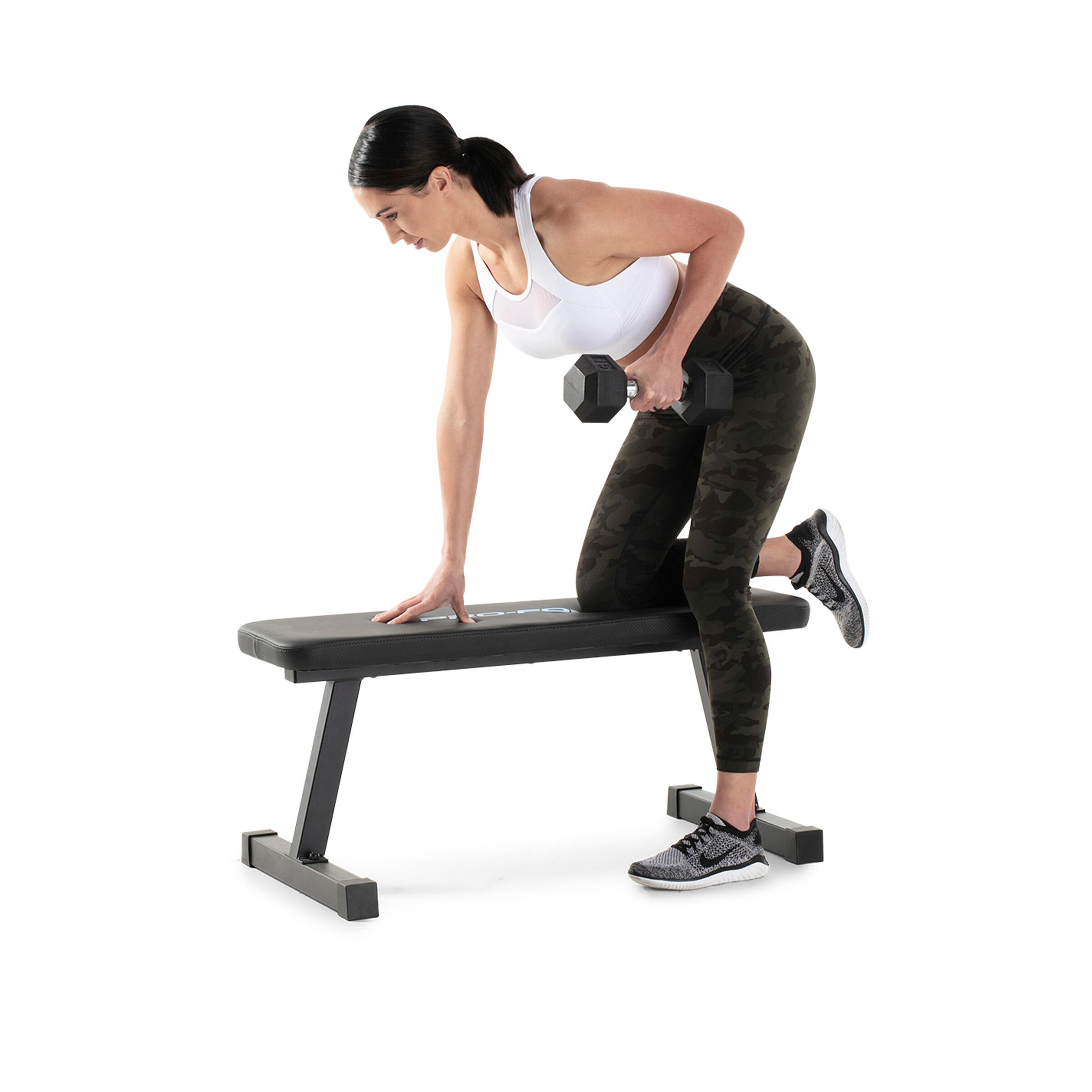Banco musculación pesas abdominales Proform XT inclinado plegable 4/8