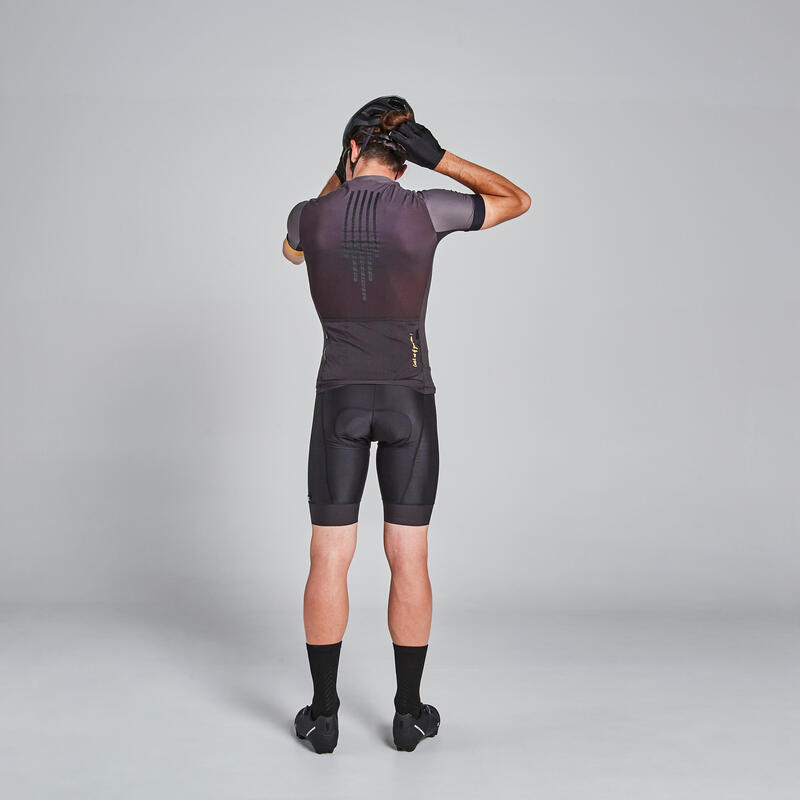 Maglia ciclismo uomo MTB XC LIGHT nero-ocra