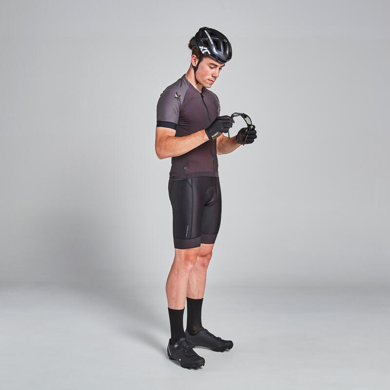 Maillot VTT XC Light Homme Noir et Ocre