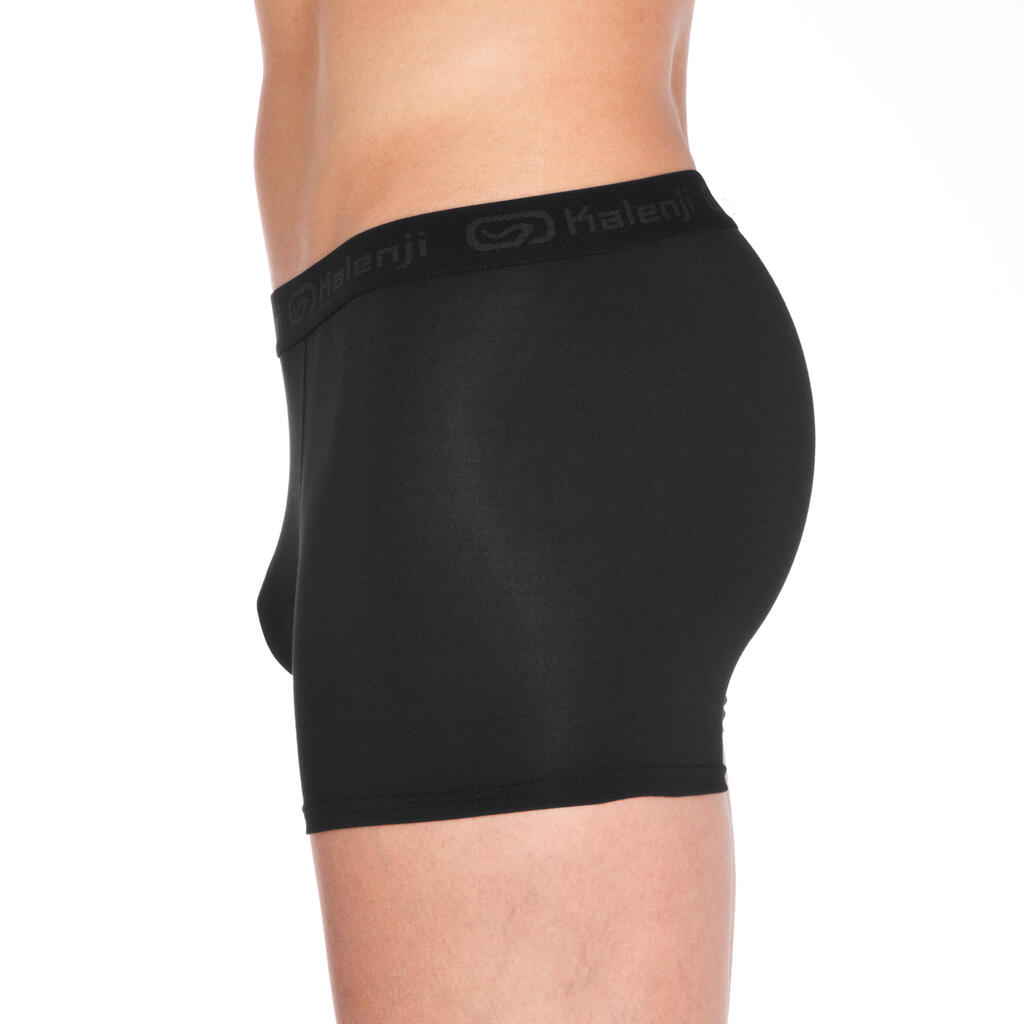 Funktionsunterhose Lauf-Boxershorts Herren atmungsaktiv Mikrofaser - ocker