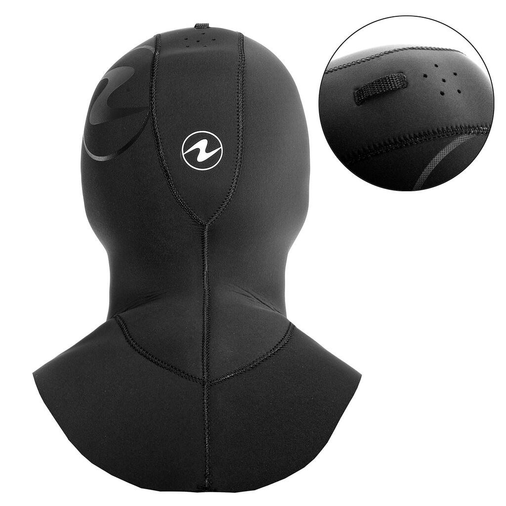 Neoprene Scuba Diving Hood SEAWAVE FLEX 3/1 mm black