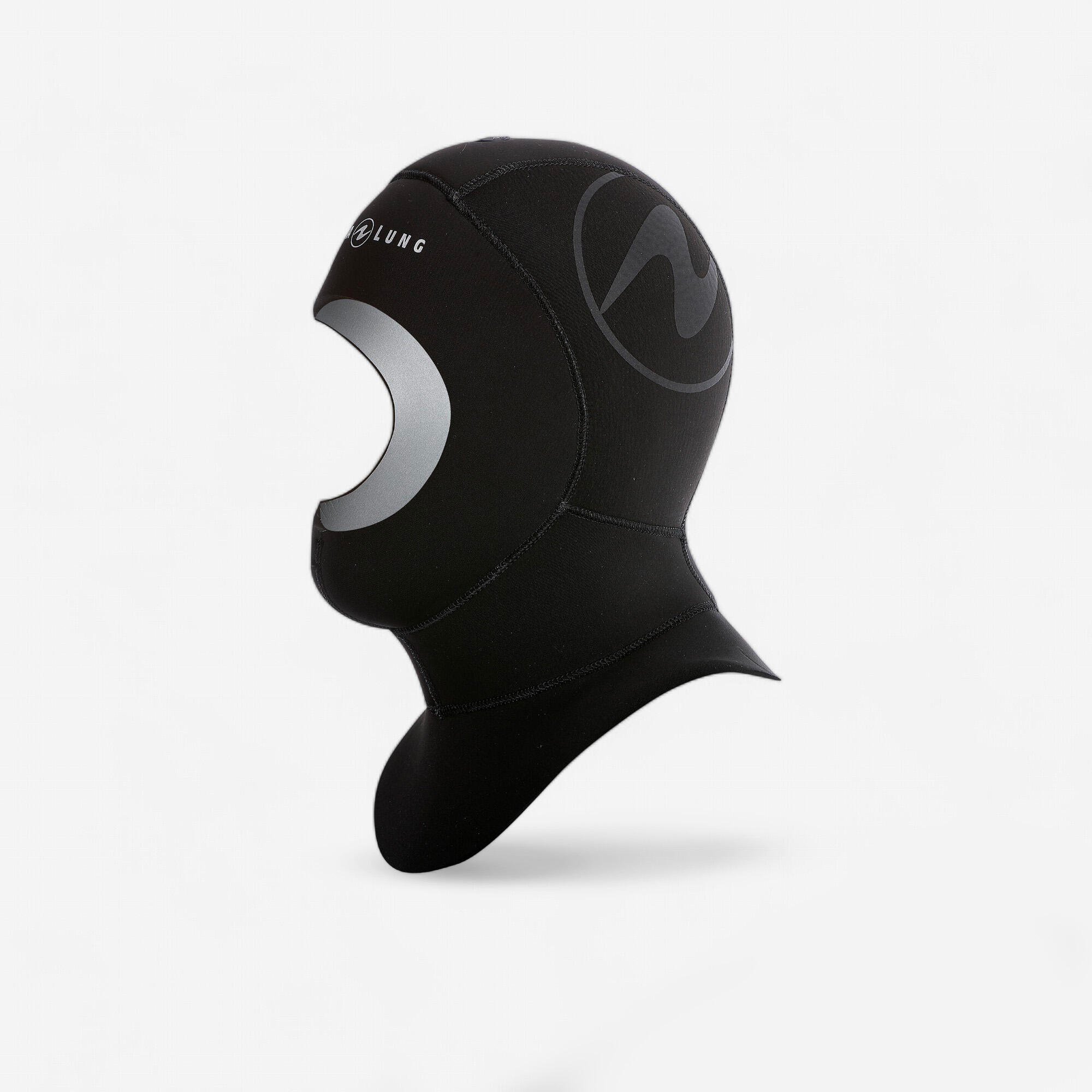 Balaclava de neoprene de mergulho seawave flex 3/1mm preto