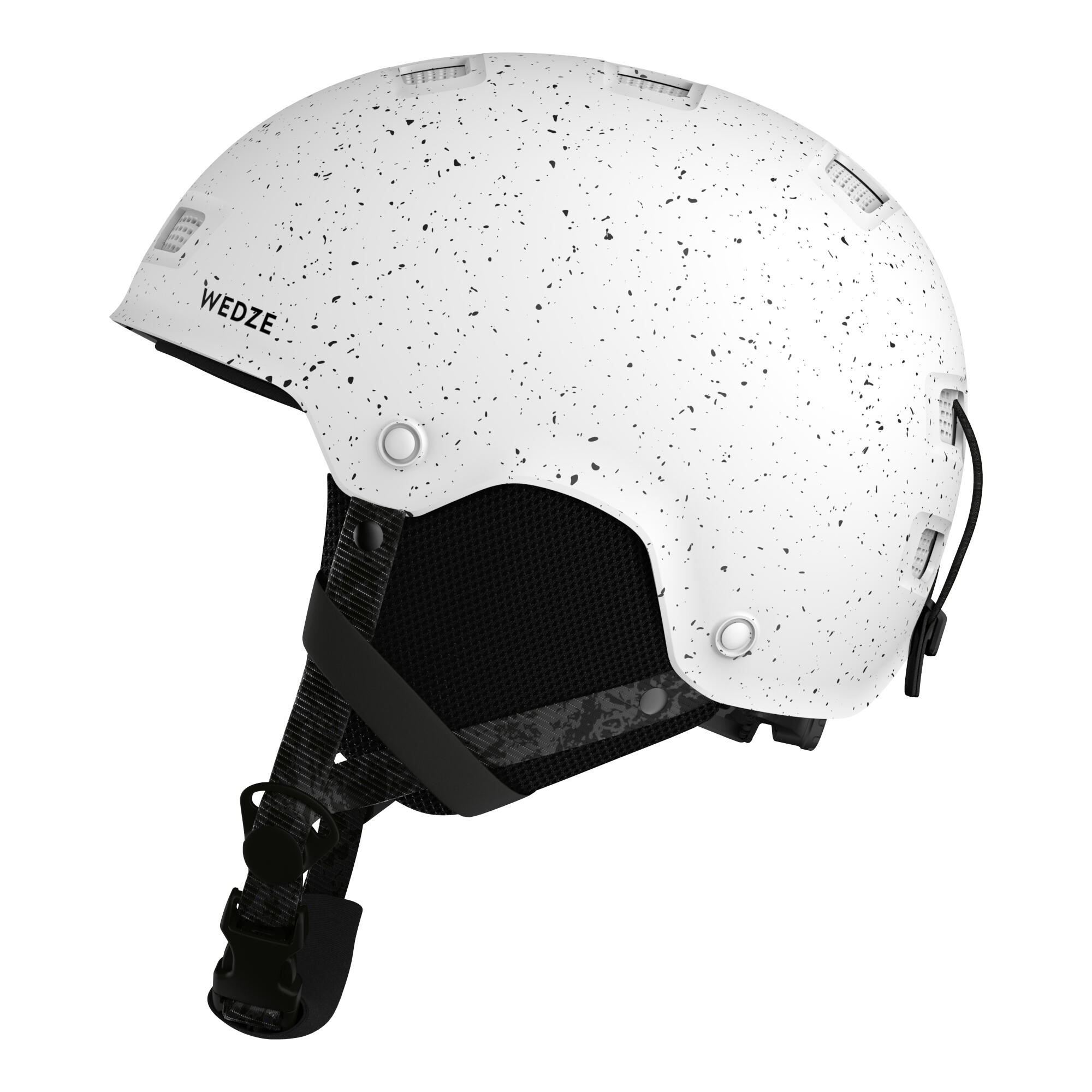 Adult/juniors ski and snowboard helmet - H-FS 300 - spotted white 4/10