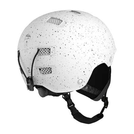 Adult/juniors ski and snowboard helmet - H-FS 300 - spotted white