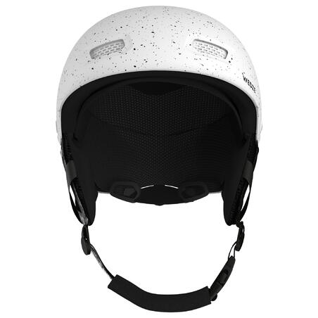 Шлем для лыж и сноуборда для взрослых/подростков пятнисто-белый H-FS 300