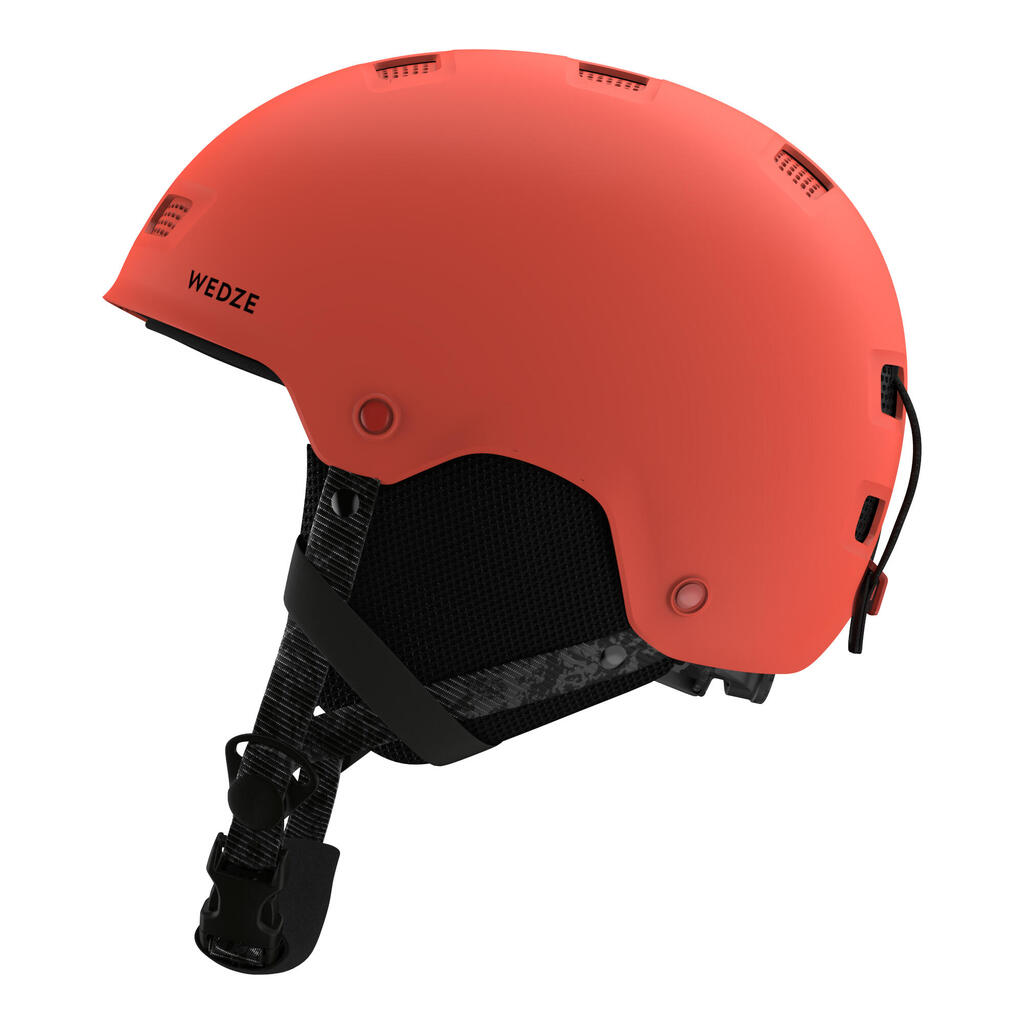 Adult/juniors ski and snowboard helmet - H-FS 300 - spotted white