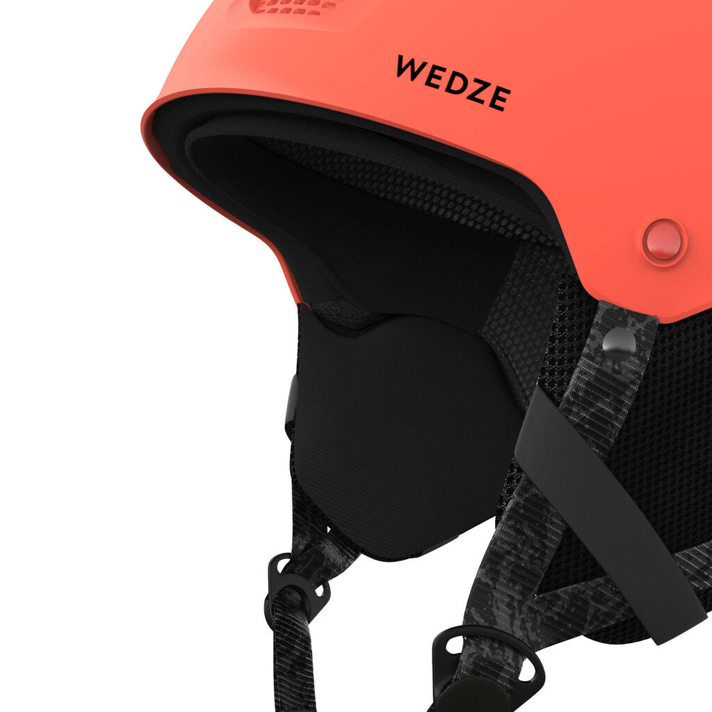 Adult/juniors ski and snowboard helmet - H-FS 300 - spotted white