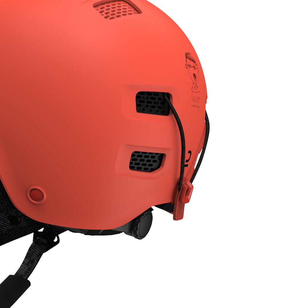 Adult/juniors ski and snowboard helmet - H-FS 300 - spotted white