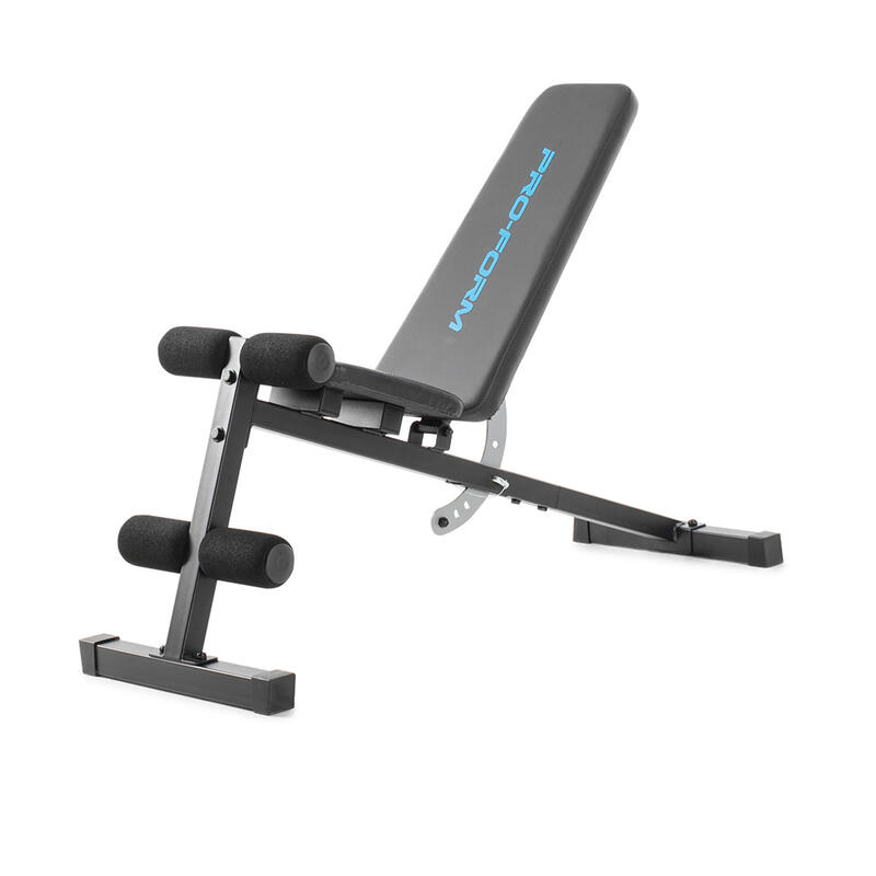 Banco musculación pesas abdominales Proform XT inclinado declinable gimnasio ple