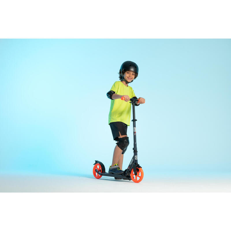 City Roller Scooter mit Ständer - Mid 7 marineblau/orange