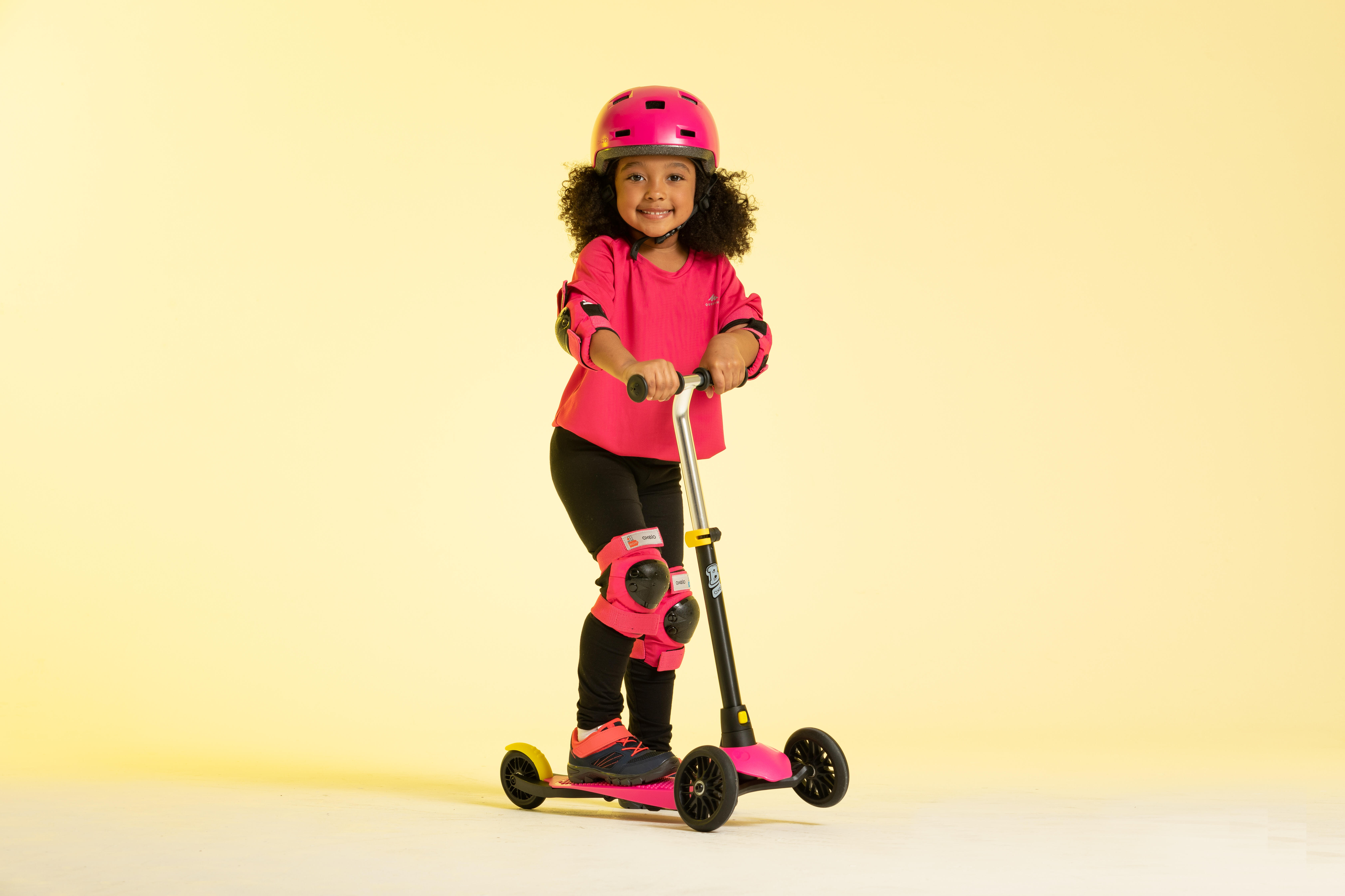 Casque pour patin, skateboard et trottinette enfant - B 100 rose - OXELO