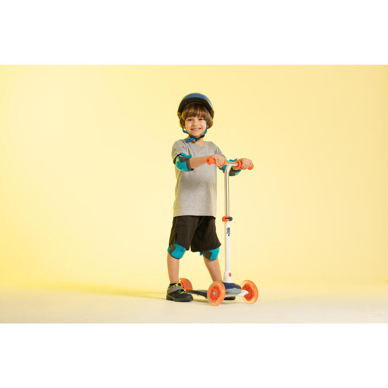 Scooter Tretroller Kinder 3 Rollen B1 500 blau/orange