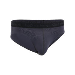 Men's Breathable Running Briefs - Dark Grey