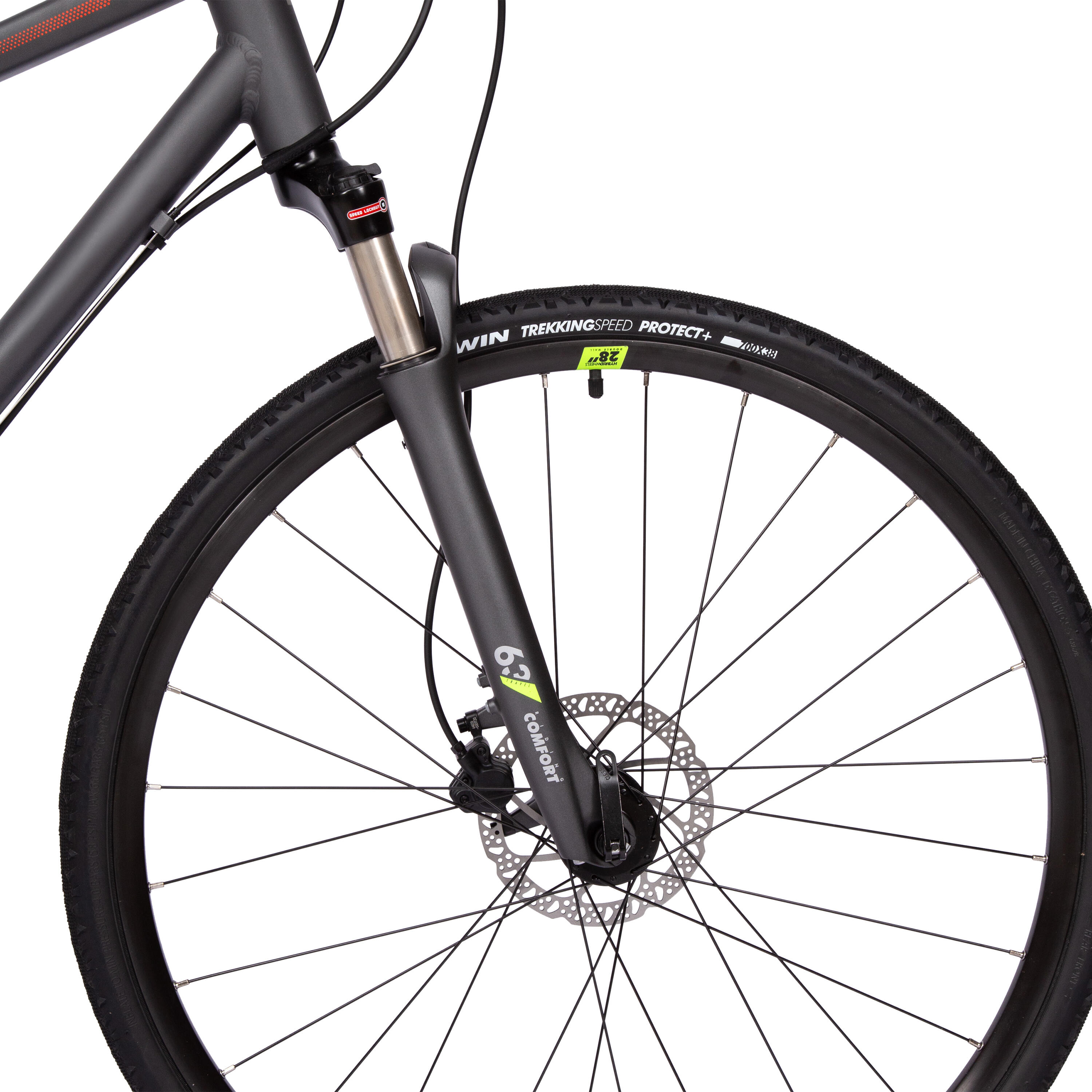 Hybrid Bike Riverside 900 Grey Orange 10 speed Hydraulic Disc Brake
