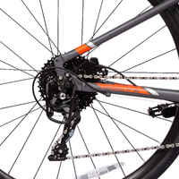 Bicicleta híbrida Riverside900 Gris Naranja 10 velocid freno disco hidráulico