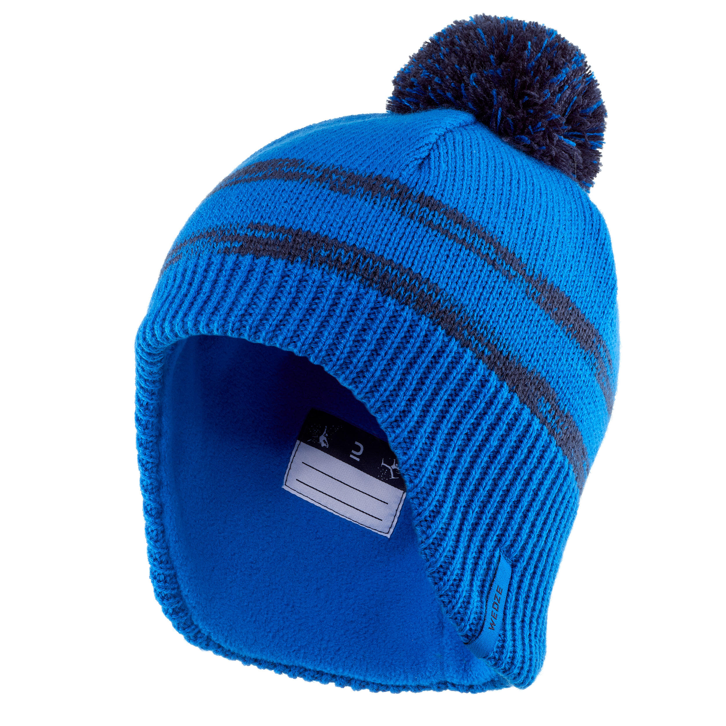 Gorro de nieve niños azul flap 4/7