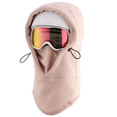 Балаклава на шолом для лижного спорту для дорослих блідо-рожева
