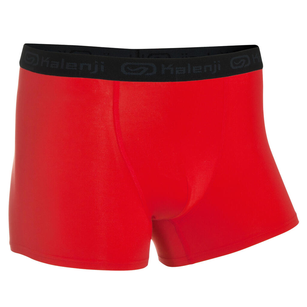 Sport-Boxershorts atmungsaktiv Running Herren rot