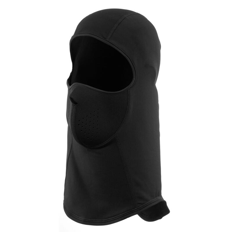 Masque de ski cagoule noir conçu par un trou de balle pour femmes