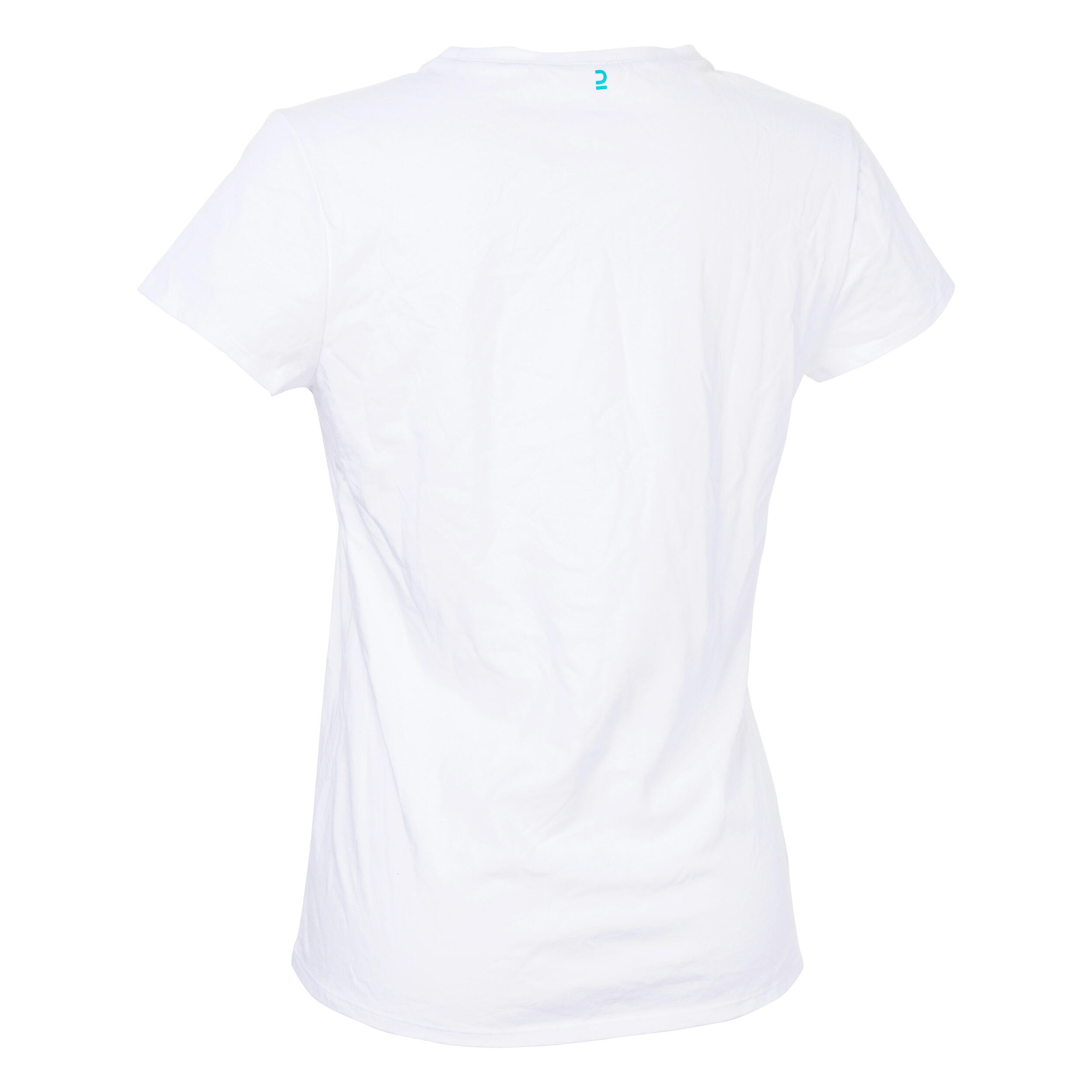 Women's Field Hockey T-Shirt FH110 - White/Turquoise 2/3