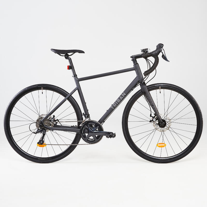 Országúti kerékpár TRIBAN RC500, fekete (tárcsafékes)
