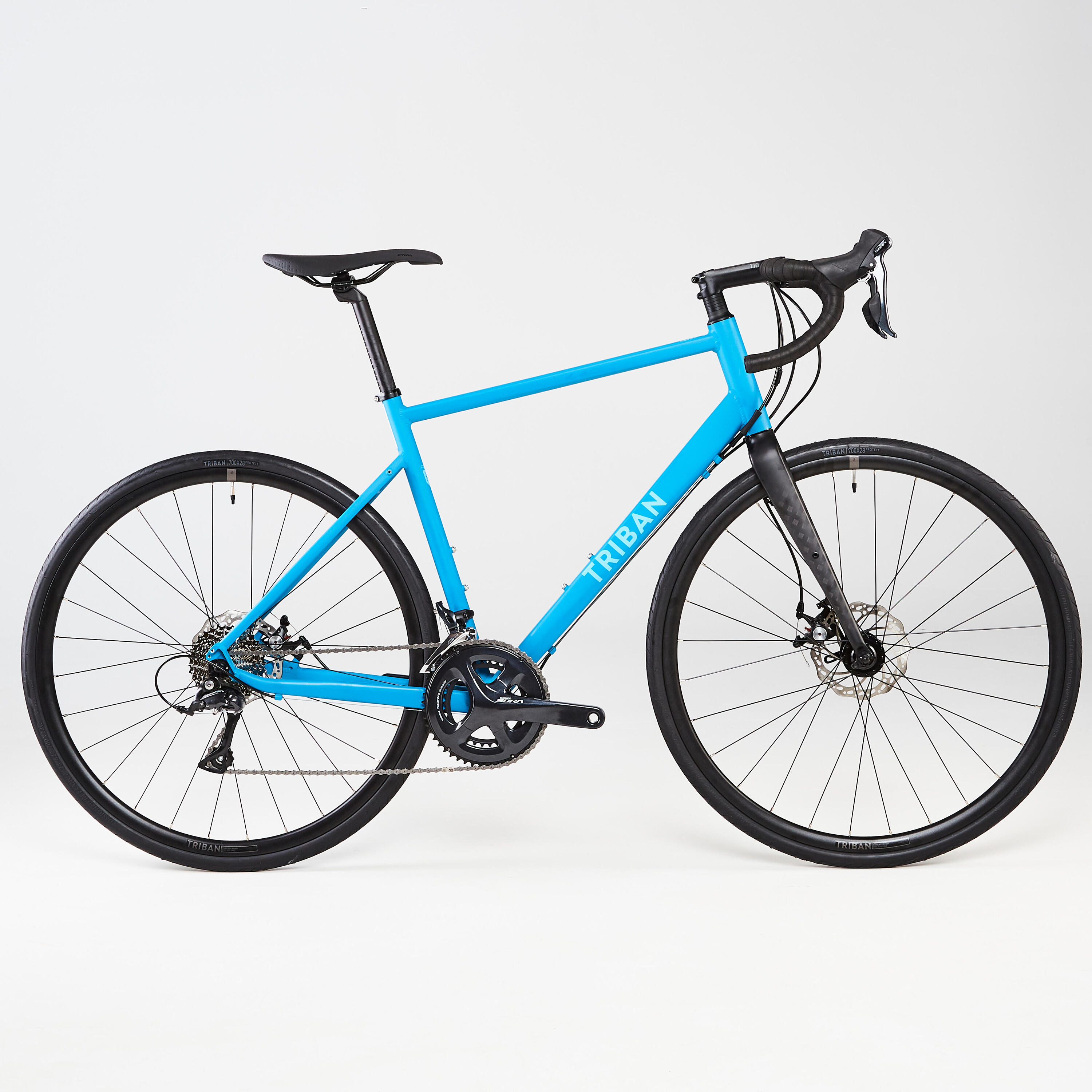 TRIBAN Recreational Cycling Road Bike Triban RC500 (Disc Brakes) - Blue