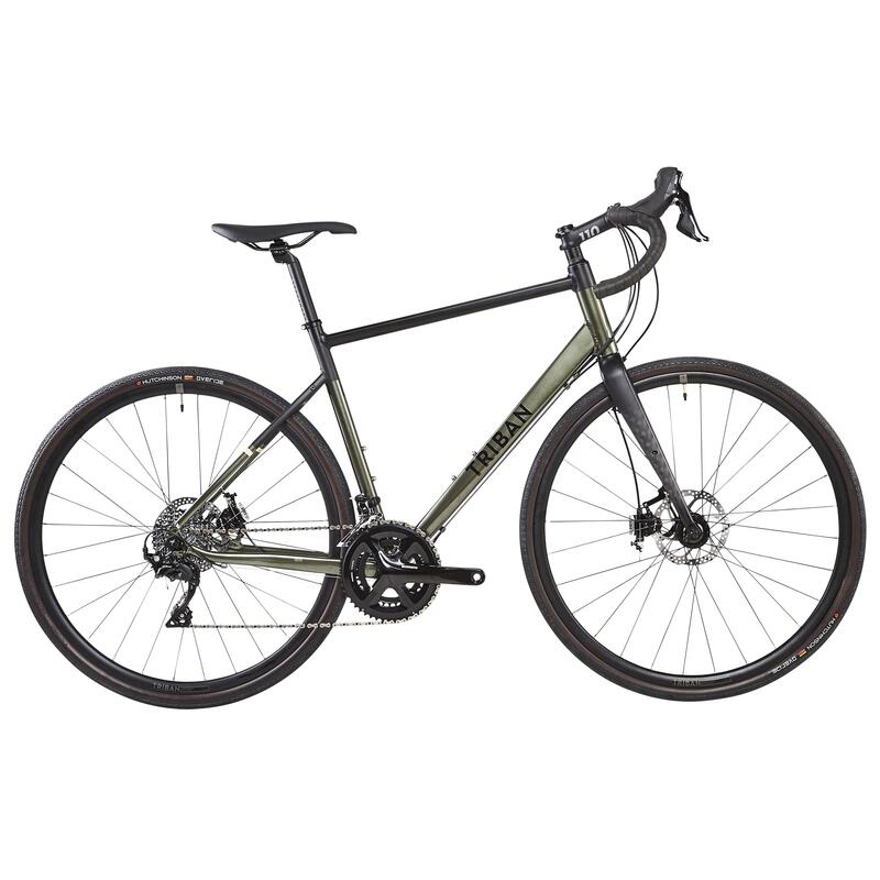 Rennrad Gravelbike Triban RC520 Shimano 105 khaki/schwarz 