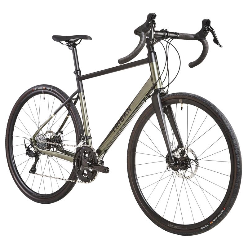 Rennrad Gravelbike Triban RC520 Shimano 105 khaki/schwarz 