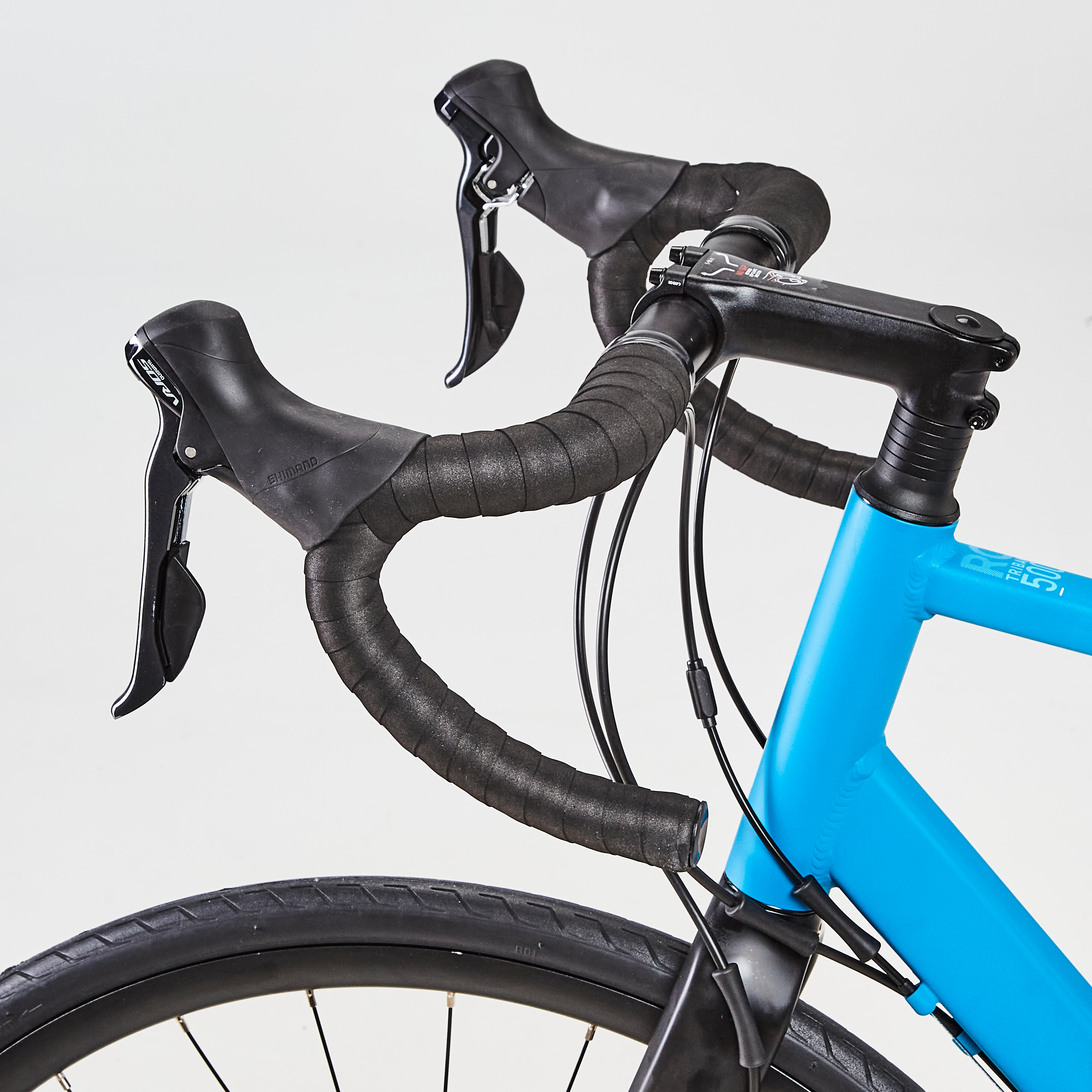 Recreational Cycling Road Bike Triban RC500 Disc Brakes Blue TRIBAN Decathlon