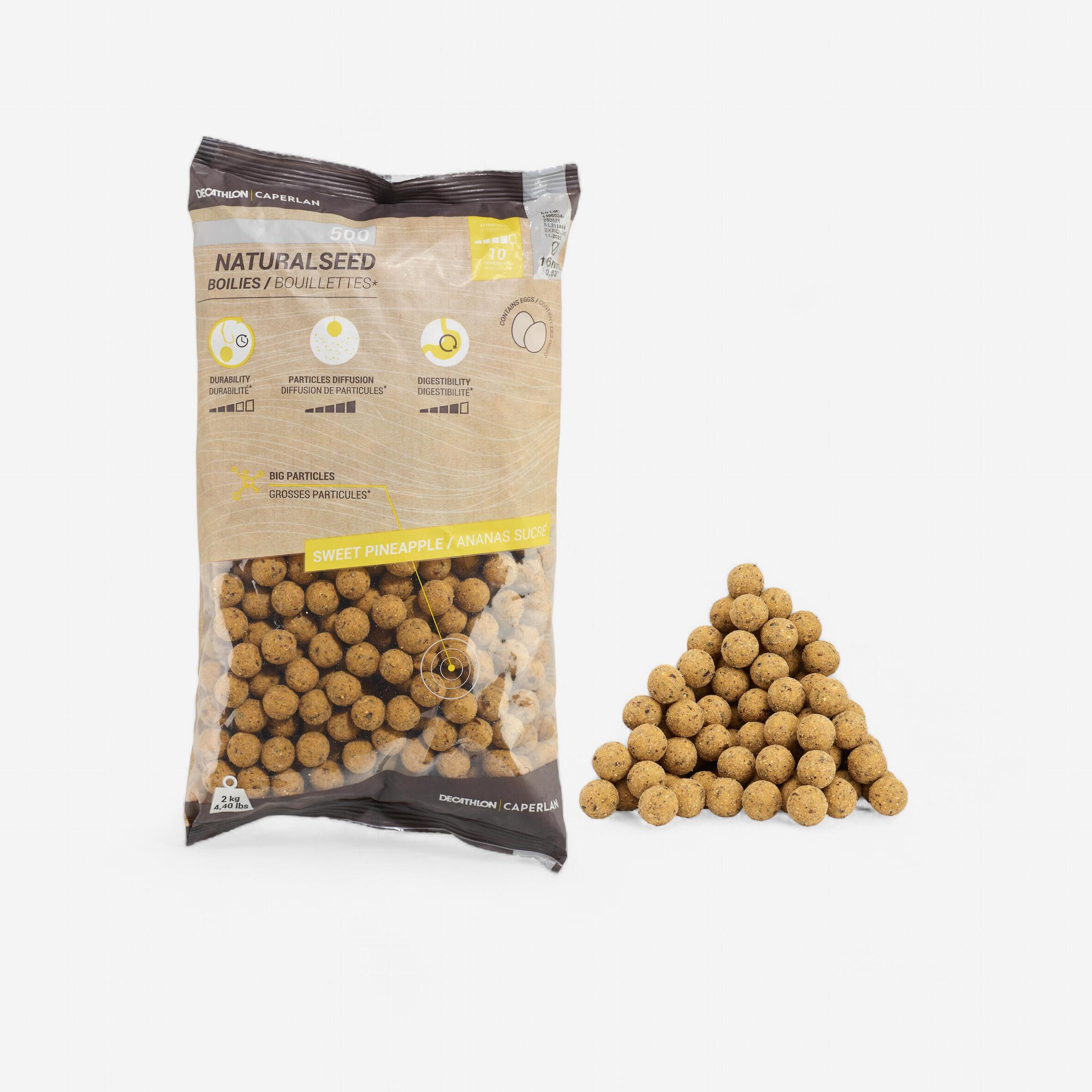 Boilies per carp fishing NATURALSEED 16mm 2kg Ananas