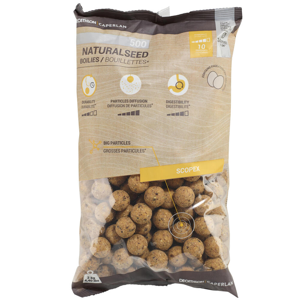 Carp Fishing Boilies NATURALSEED 24 mm 2 kg - Monster Crab