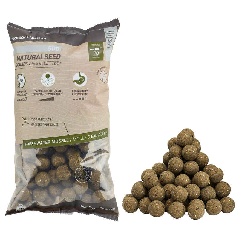 Caperlan Carp Fishing Boilies Naturalseed 24mm 2kg - Scopex - One Size